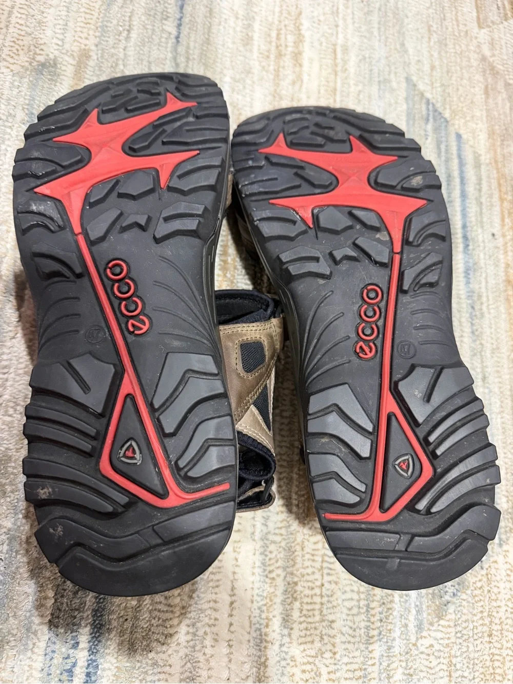 Ecco Brown and Black Men's Outdoor Sport Sandals